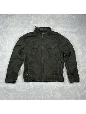 Vintage Triple Five Soul Essentials Olive Green Utility Jacket - Large